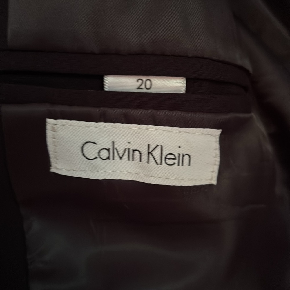 Calvin Klein Black Sport Coat Blazer Boys size 20 - Picture 2 of 7